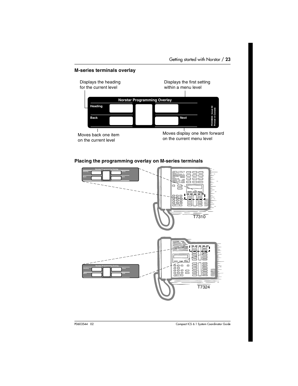 Getting started with norstar / 23 | Nortel Networks 6.1 User Manual | Page 23 / 278