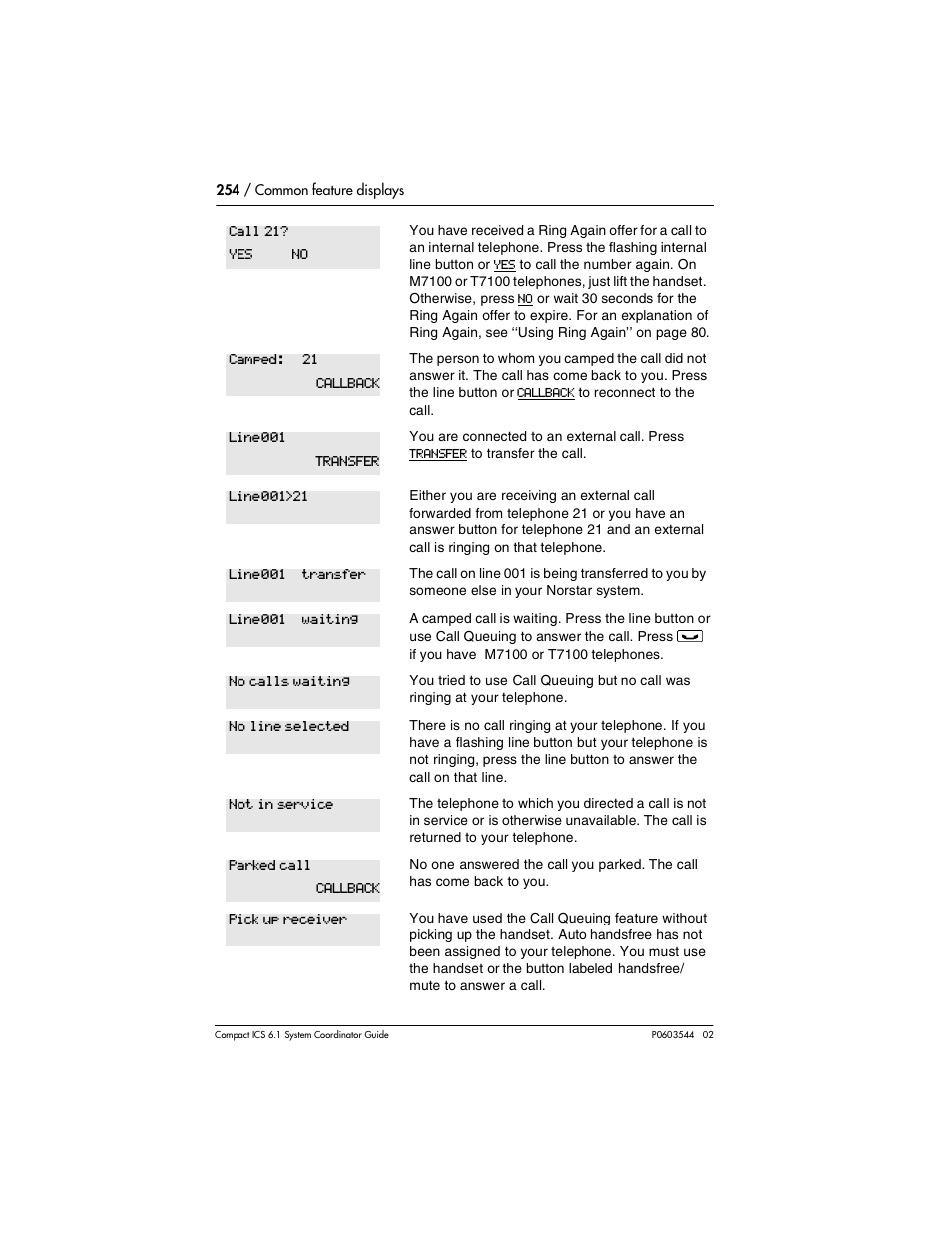 Nortel Networks 6.1 User Manual | Page 254 / 278