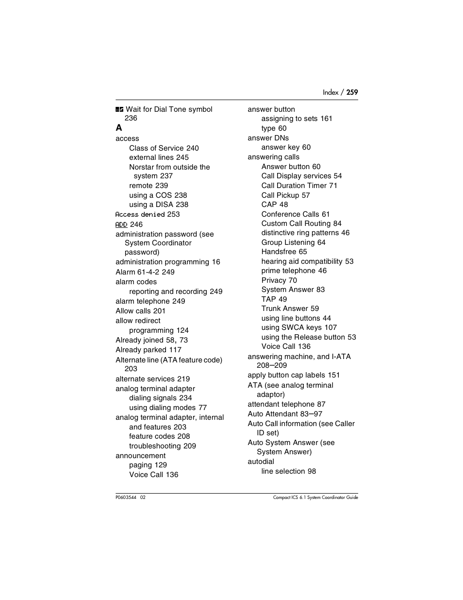 Nortel Networks 6.1 User Manual | Page 259 / 278