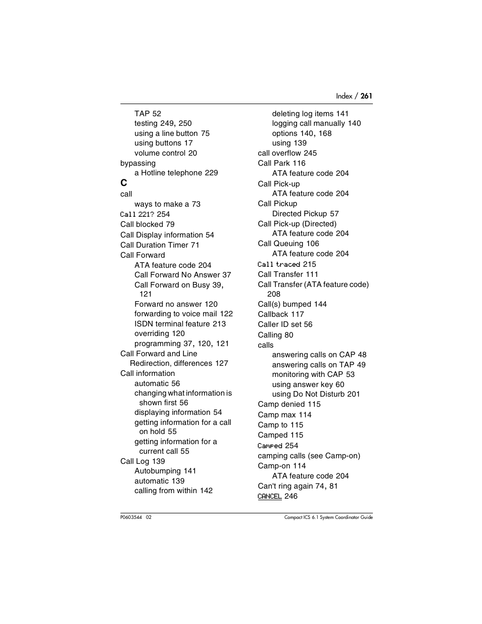 Nortel Networks 6.1 User Manual | Page 261 / 278