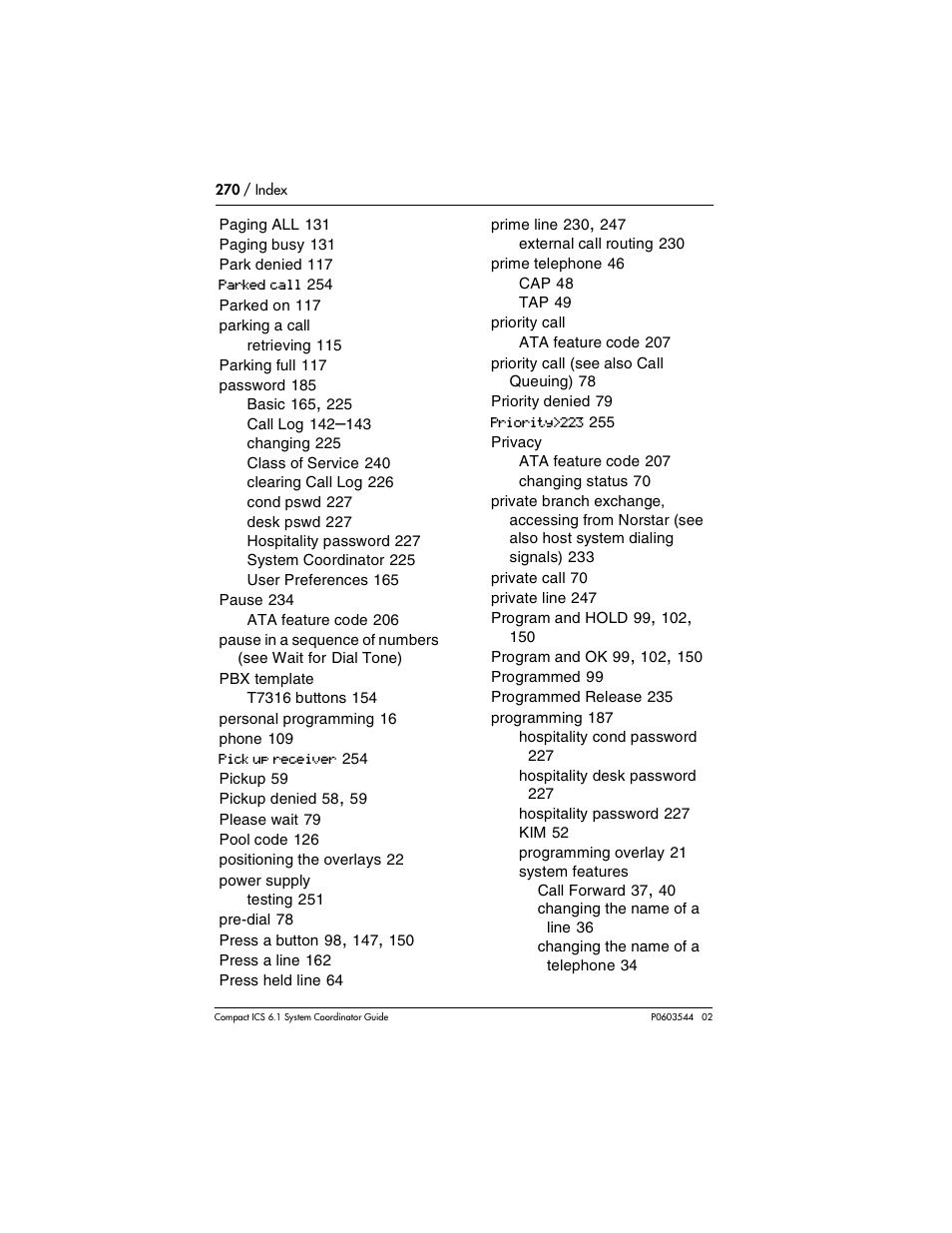 Nortel Networks 6.1 User Manual | Page 270 / 278