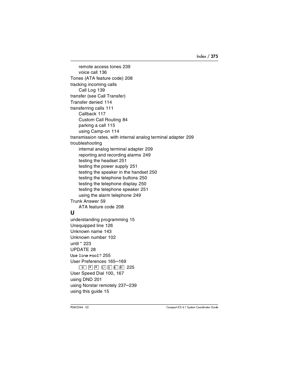 Nortel Networks 6.1 User Manual | Page 275 / 278