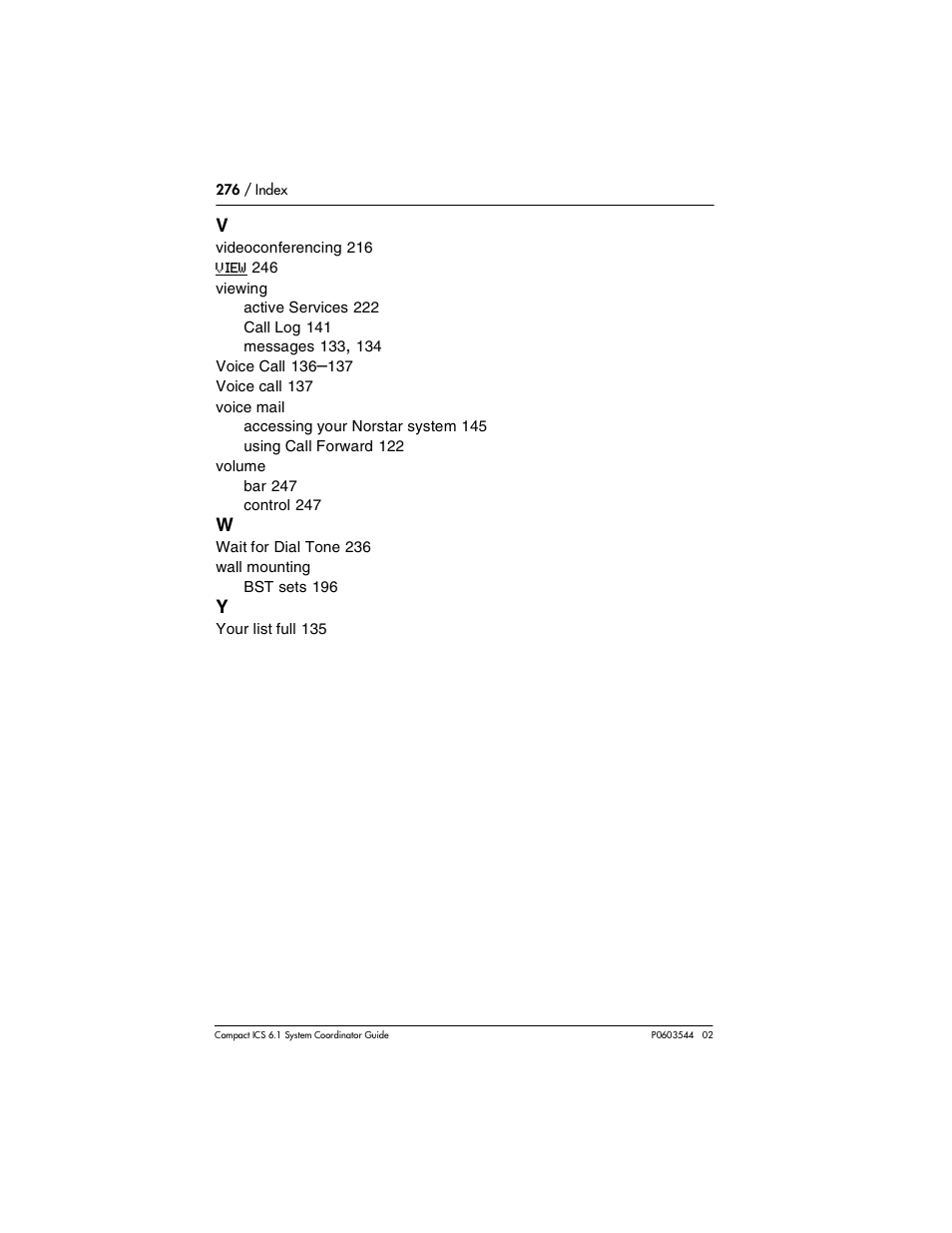 Nortel Networks 6.1 User Manual | Page 276 / 278