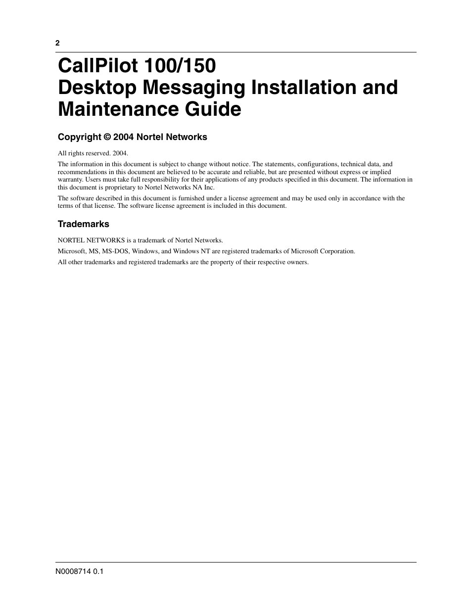 Nortel Networks Alteon Link Optimizer 150 User Manual | Page 2 / 68