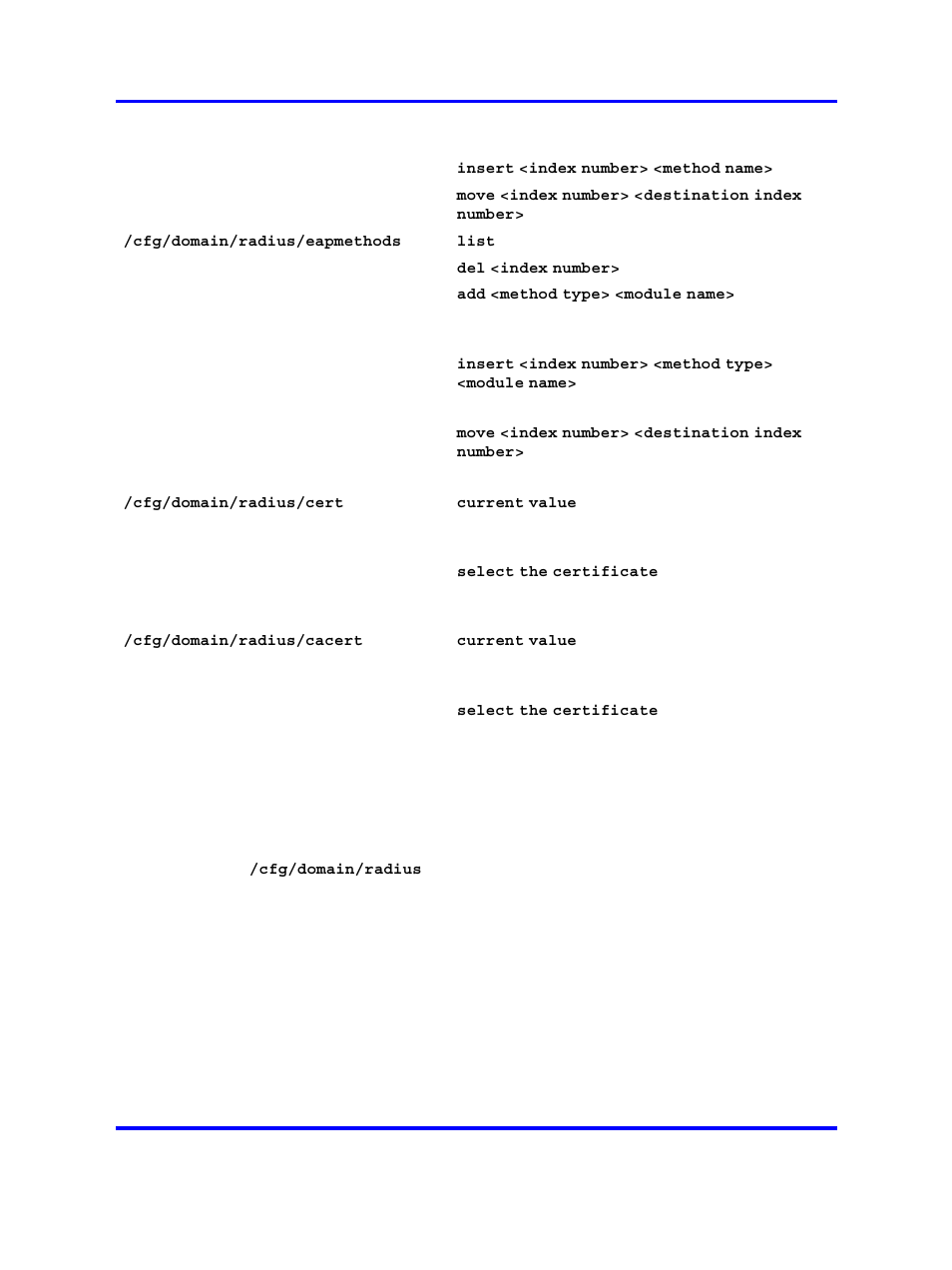 Configuration of the radius server | Nortel Networks 5500 series User Manual | Page 129 / 526