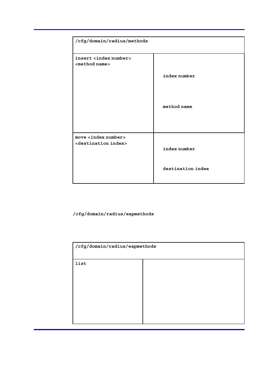 Configuration of the eap authentication methods | Nortel Networks 5500 series User Manual | Page 136 / 526