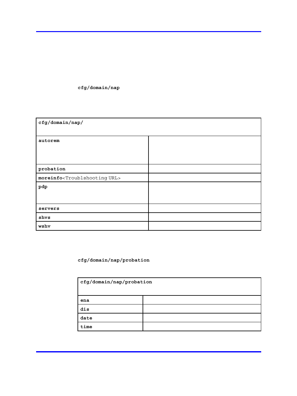 Probation settings | Nortel Networks 5500 series User Manual | Page 141 / 526