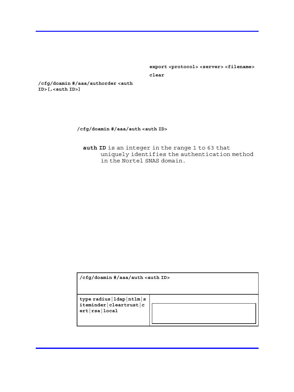 Configuring authentication methods | Nortel Networks 5500 series User Manual | Page 177 / 526