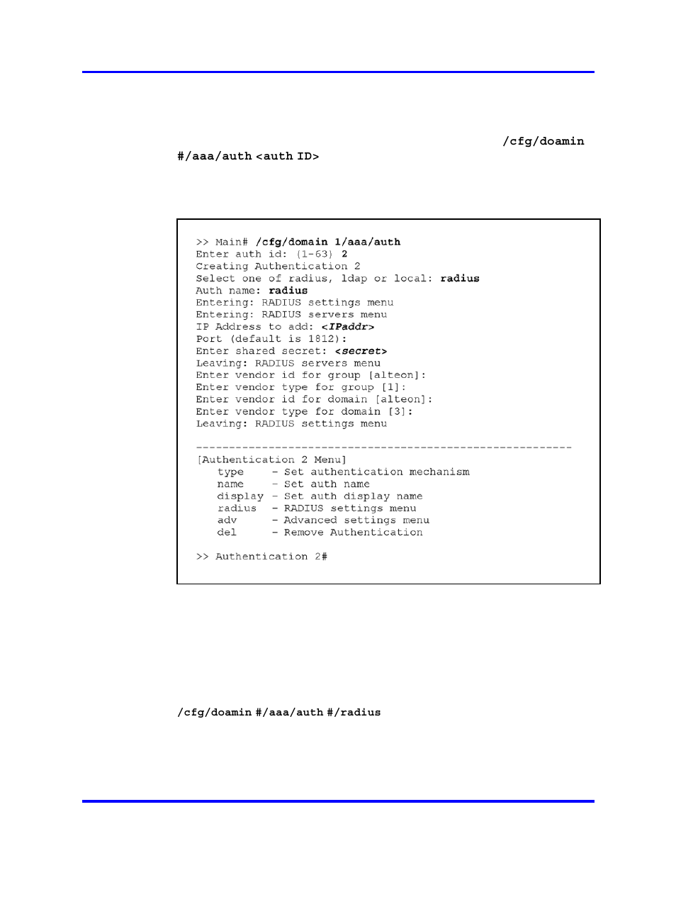 Modifying radius configuration settings | Nortel Networks 5500 series User Manual | Page 182 / 526