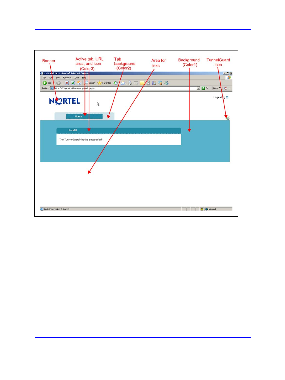 Figure 14 "default appearance of the portal home | Nortel Networks 5500 series User Manual | Page 231 / 526