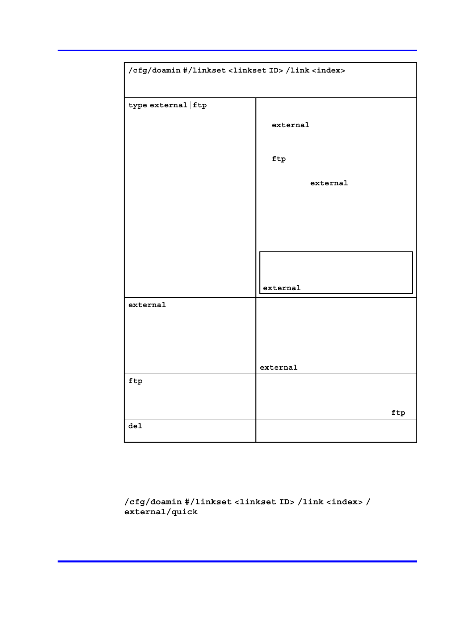 Configuring external link settings | Nortel Networks 5500 series User Manual | Page 255 / 526