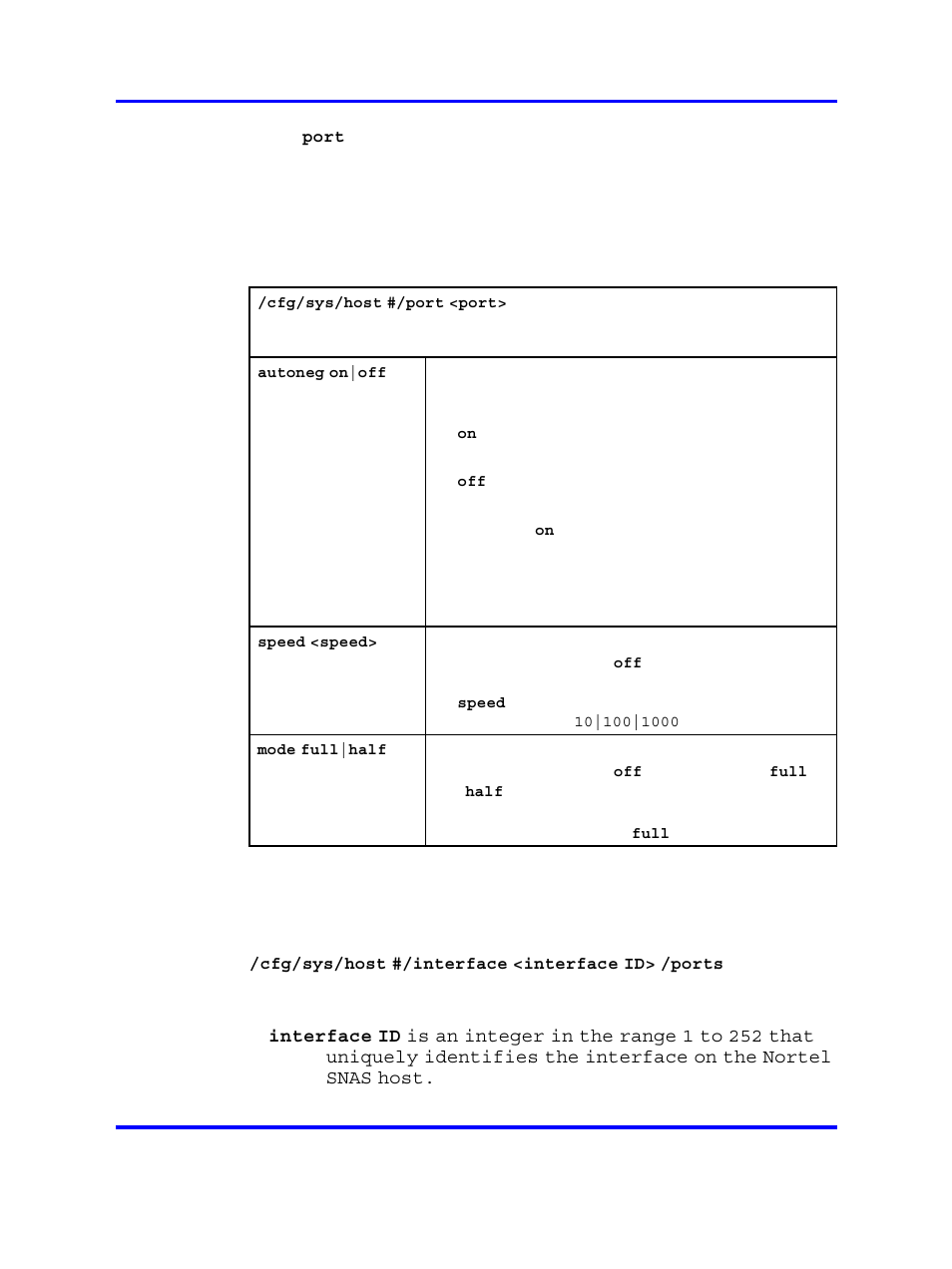 Managing interface ports | Nortel Networks 5500 series User Manual | Page 272 / 526