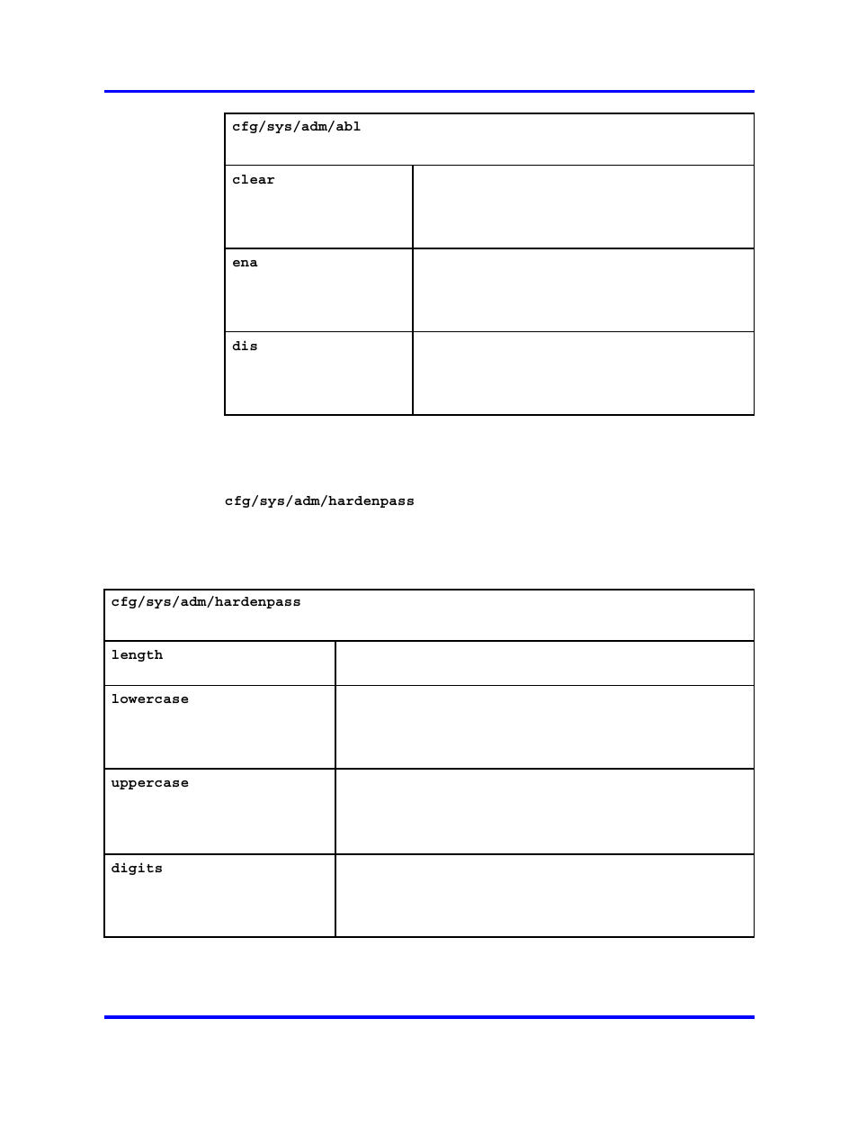 Configuration of harden password | Nortel Networks 5500 series User Manual | Page 295 / 526