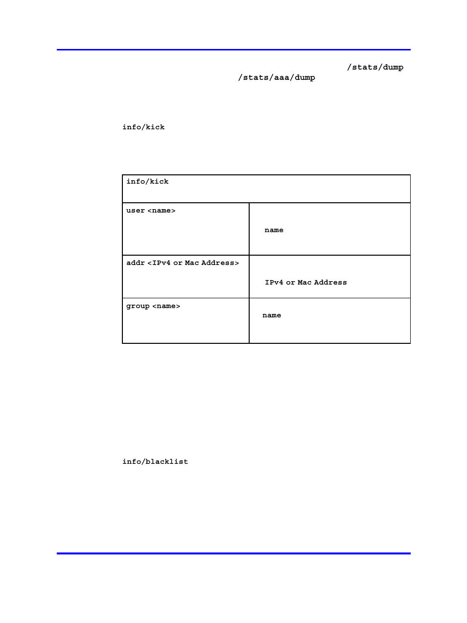 Kicking by username or address, Nortel snas tps interface | Nortel Networks 5500 series User Manual | Page 349 / 526