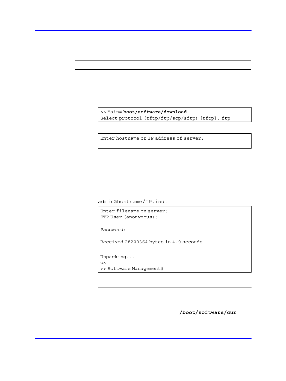 Downloading the software image, Activating the software upgrade package | Nortel Networks 5500 series User Manual | Page 369 / 526