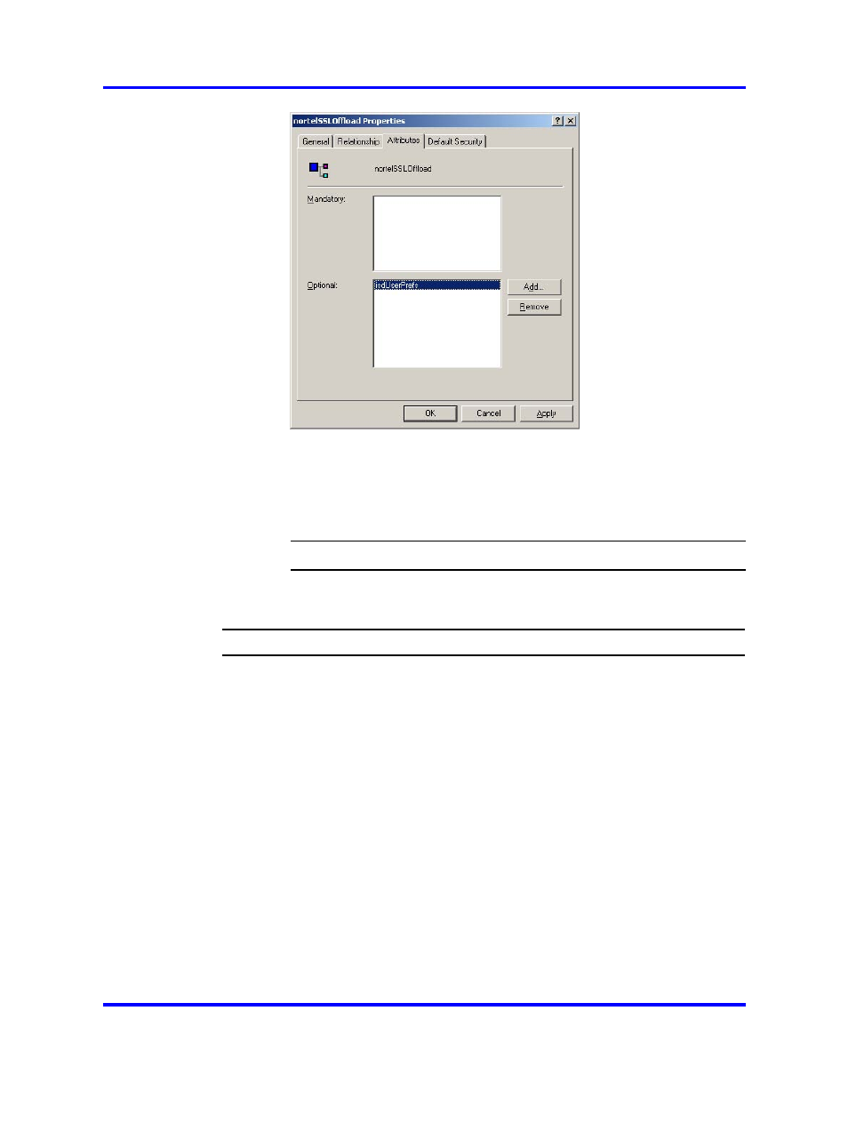 Add the nortelssloffload class to the user class | Nortel Networks 5500 series User Manual | Page 491 / 526