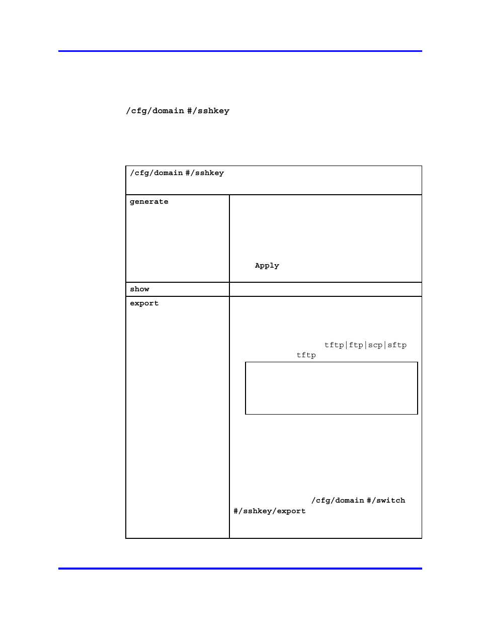 Generating ssh keys for the domain | Nortel Networks 5500 series User Manual | Page 70 / 526