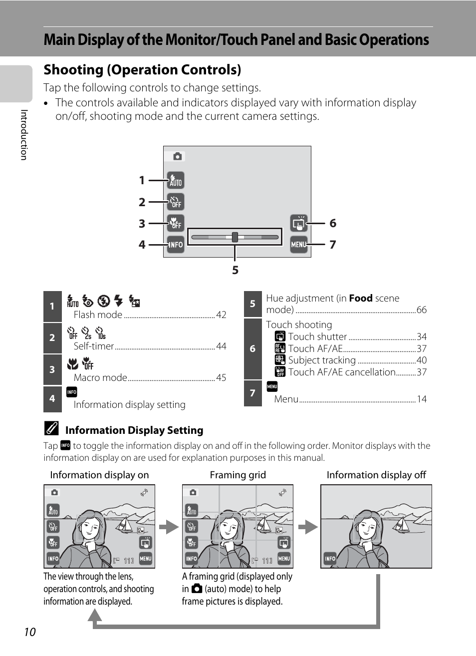 Shooting (operation controls) | Nortel Networks S4000 User Manual | Page 22 / 196