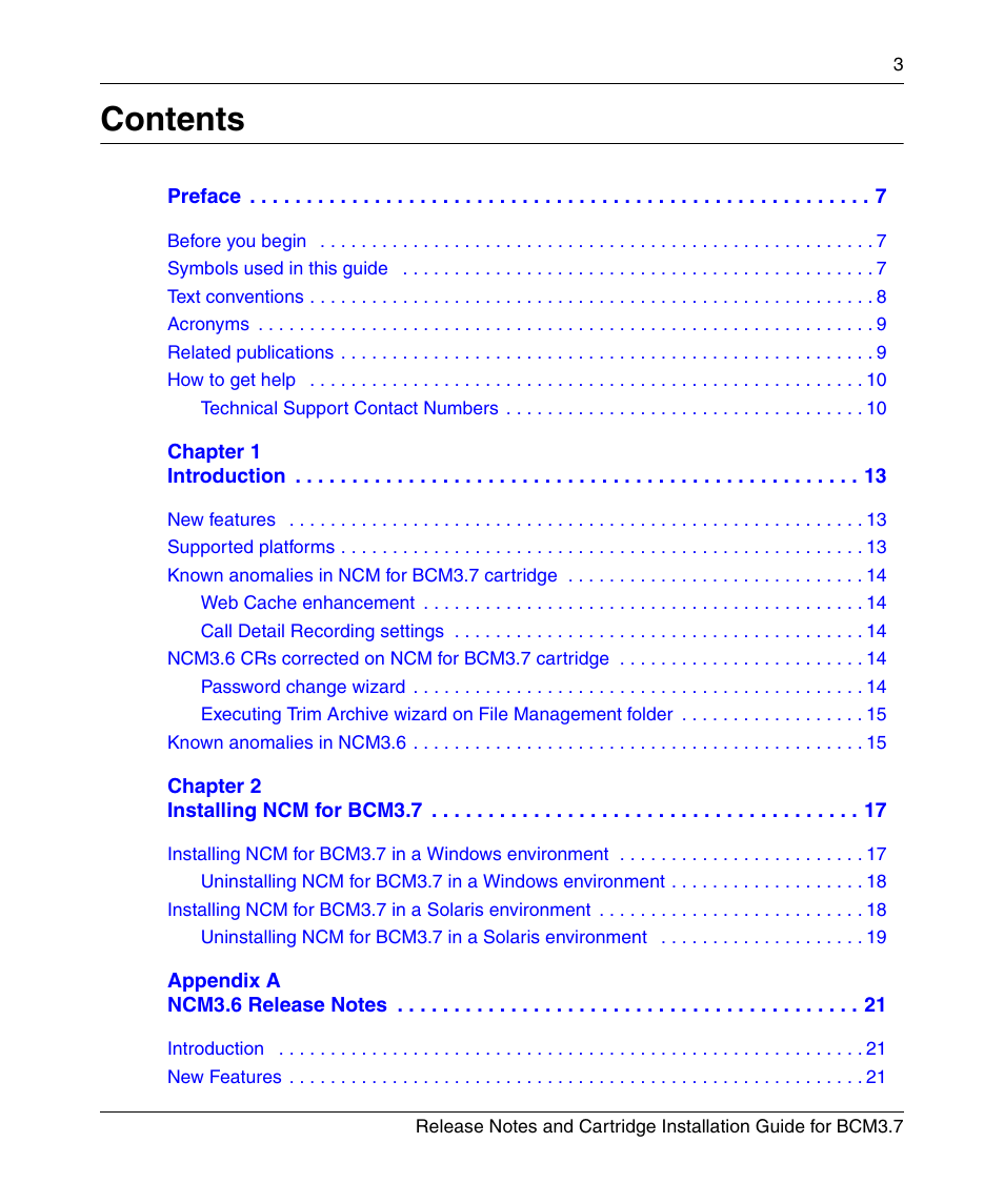 Nortel Networks Cartridge User Manual | Page 3 / 36