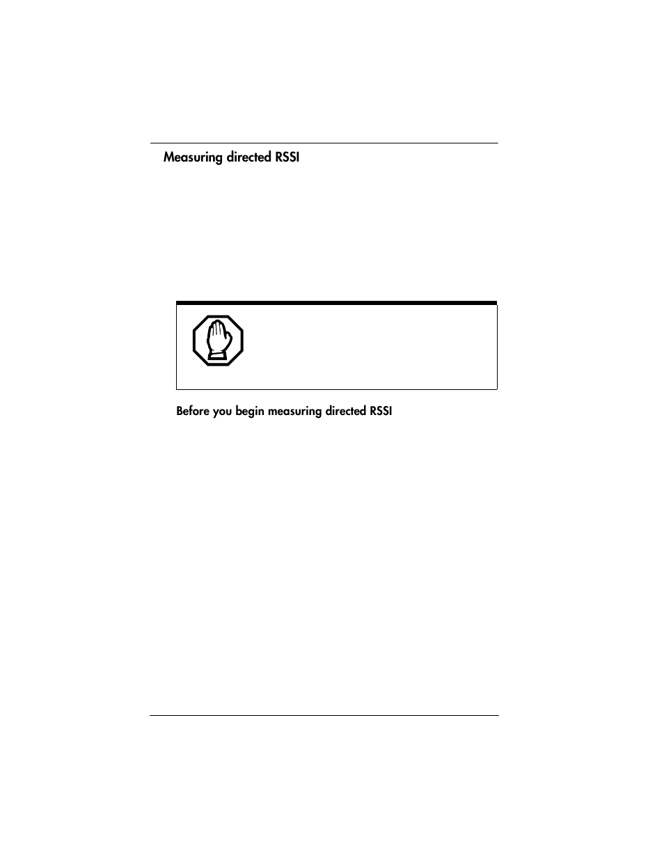 Measuring directed rssi | Nortel Networks 03050 User Manual | Page 20 / 22