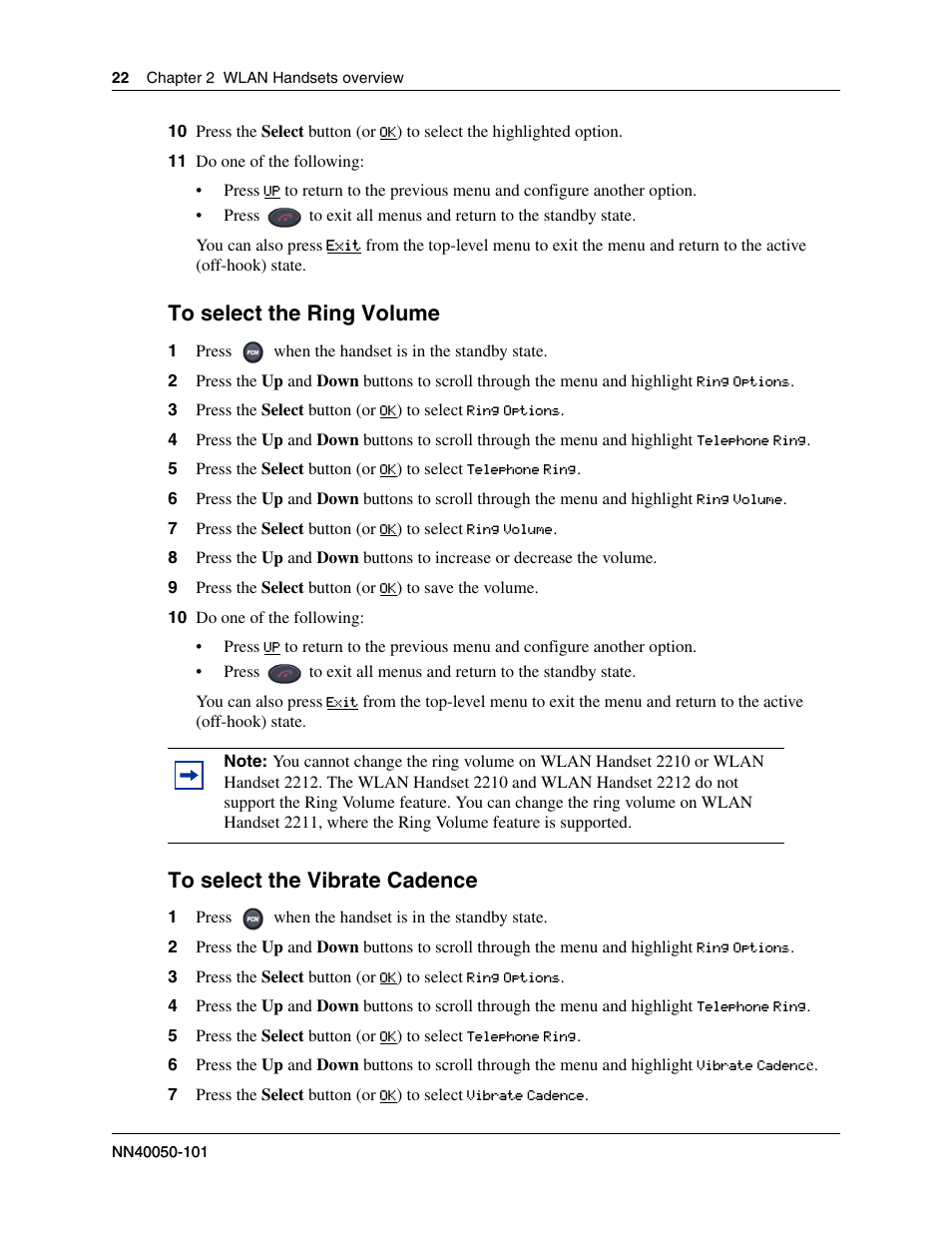 Nortel WLAN IP 2210 User Manual | Page 22 / 61
