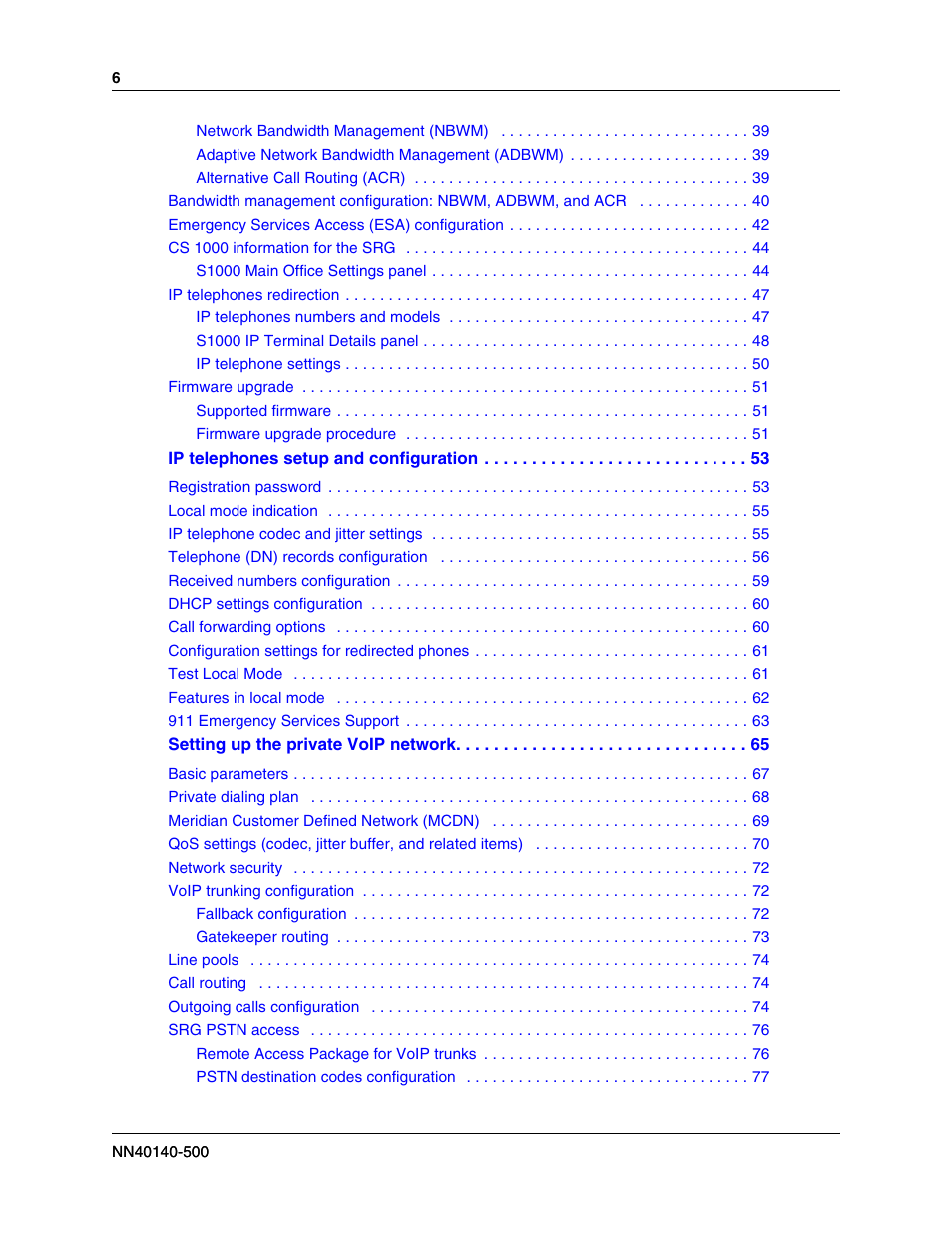 Nortel Networks SRG50 User Manual | Page 6 / 102