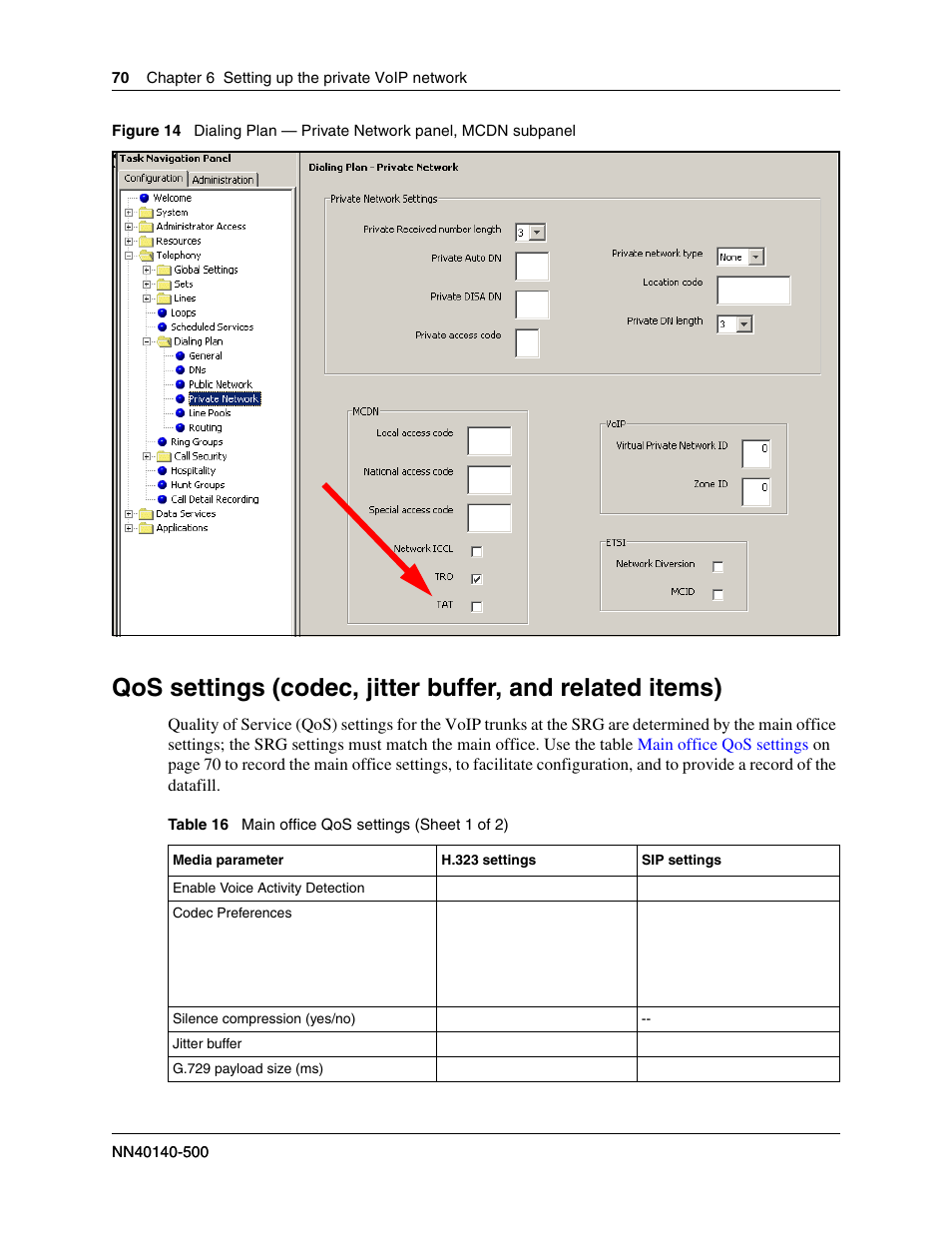 Internal reference | Nortel Networks SRG50 User Manual | Page 70 / 102