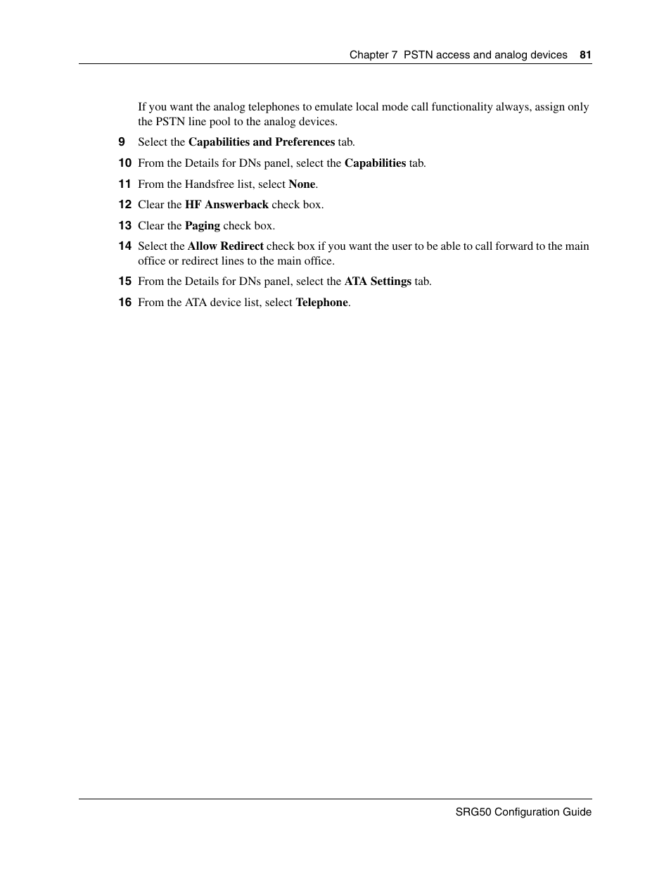 Nortel Networks SRG50 User Manual | Page 81 / 102