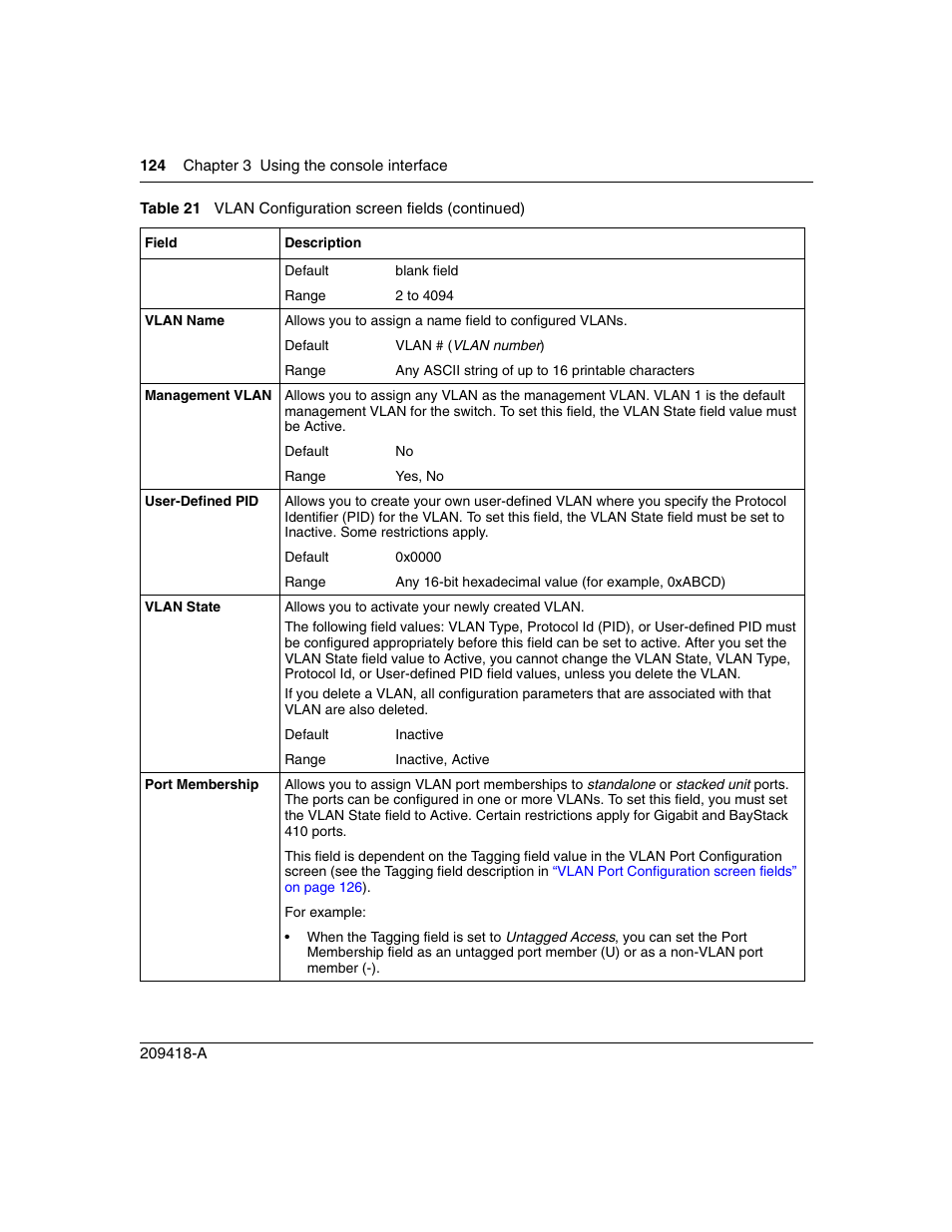 Nortel Networks 1000ASE-XD User Manual | Page 124 / 214