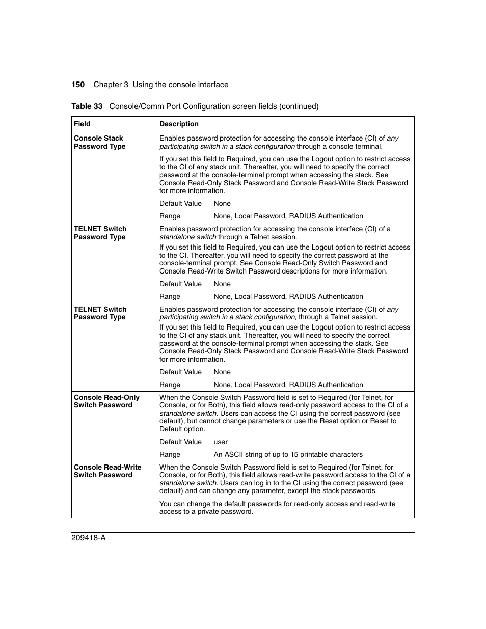 Nortel Networks 1000ASE-XD User Manual | Page 150 / 214