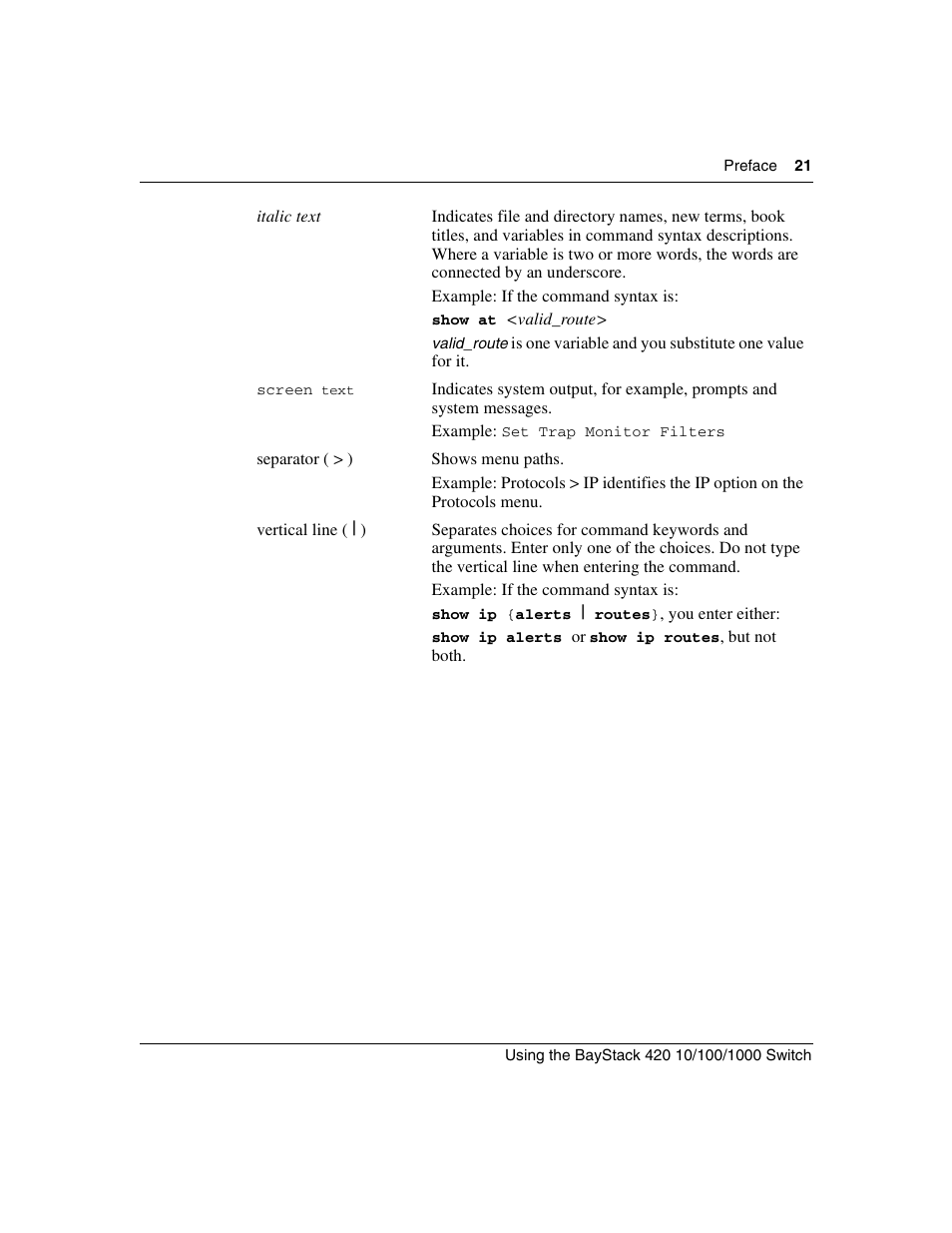 Nortel Networks 1000ASE-XD User Manual | Page 21 / 214