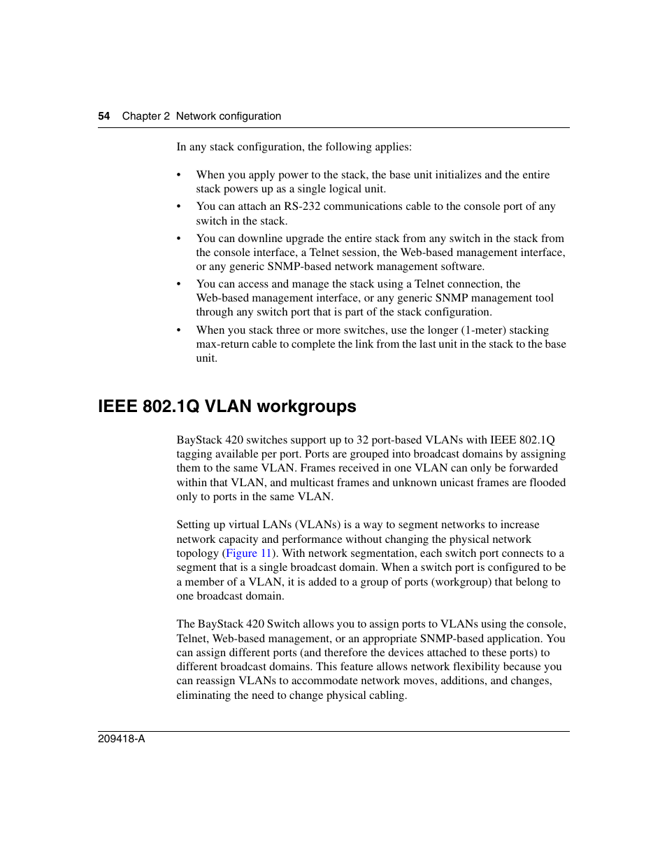 Ieee 802.1q vlan workgroups | Nortel Networks 1000ASE-XD User Manual | Page 54 / 214