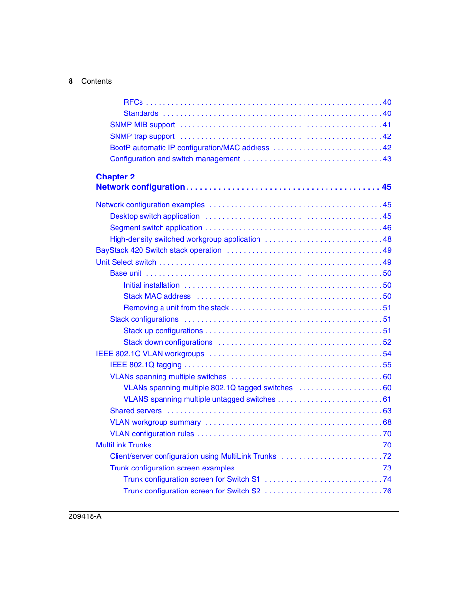 Nortel Networks 1000ASE-XD User Manual | Page 8 / 214