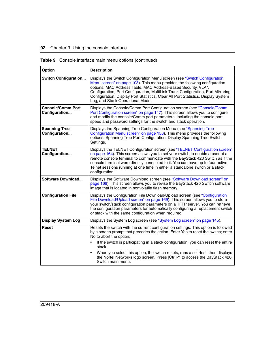 Nortel Networks 1000ASE-XD User Manual | Page 92 / 214