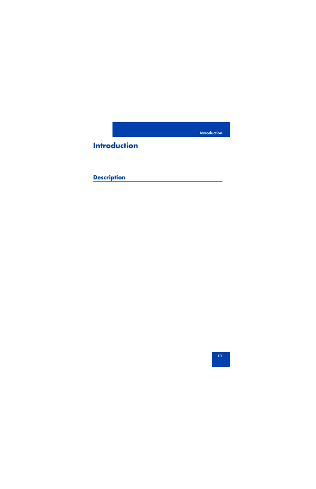 Introduction, Description | Nortel Networks 1100 Series User Manual | Page 11 / 24