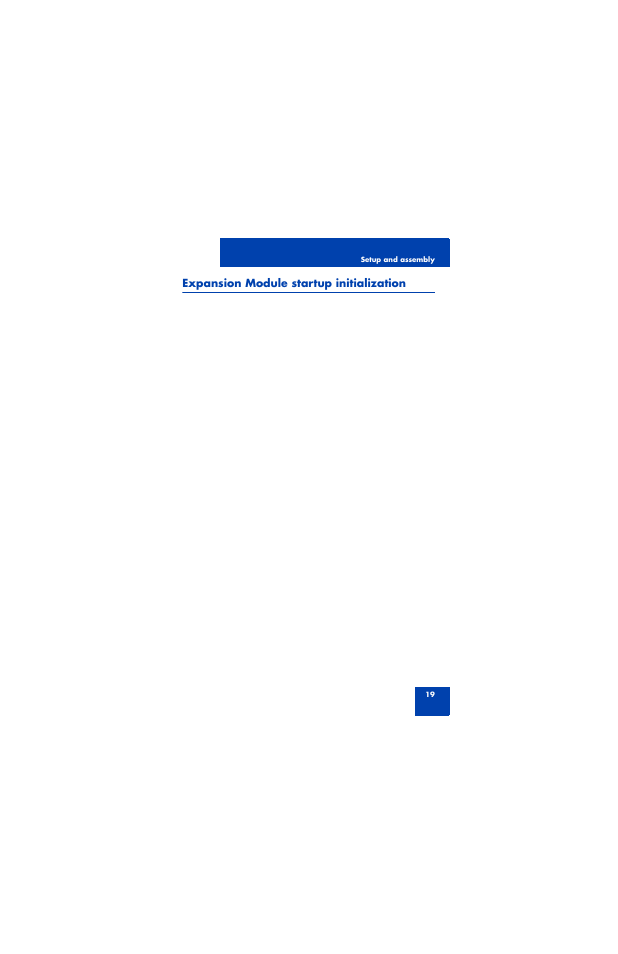 Expansion module startup initialization | Nortel Networks 1100 Series User Manual | Page 19 / 24