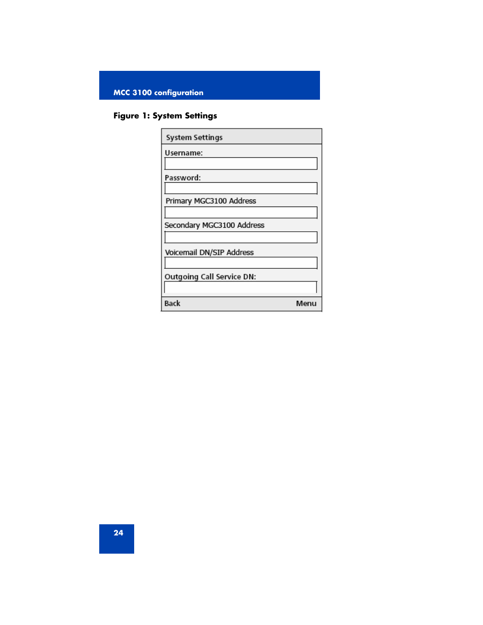 System settings” on | Nortel Networks 3100 User Manual | Page 24 / 72