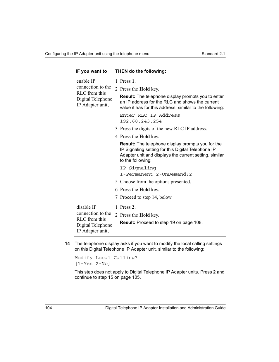 Nortel Networks M3310 User Manual | Page 104 / 264