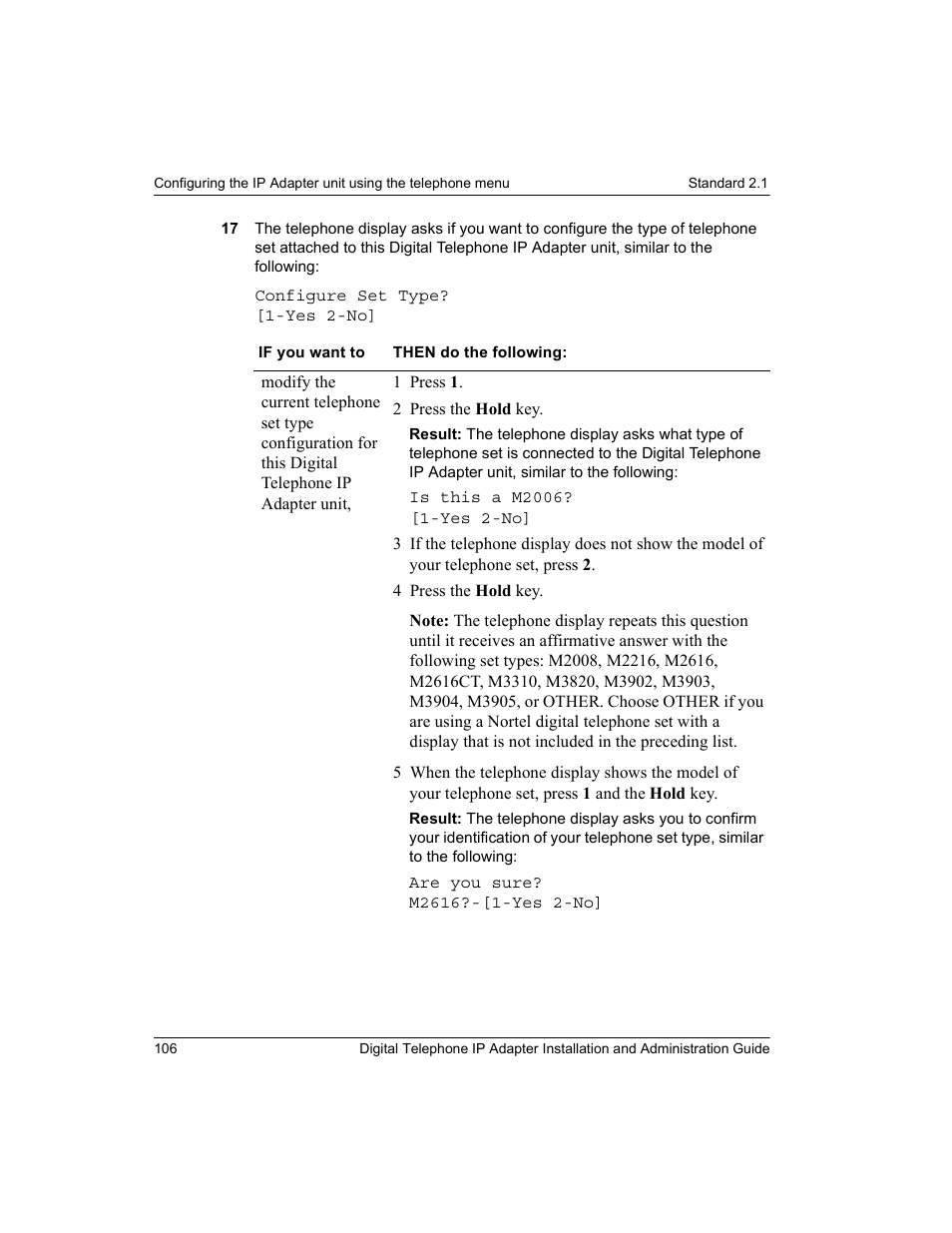 Nortel Networks M3310 User Manual | Page 106 / 264