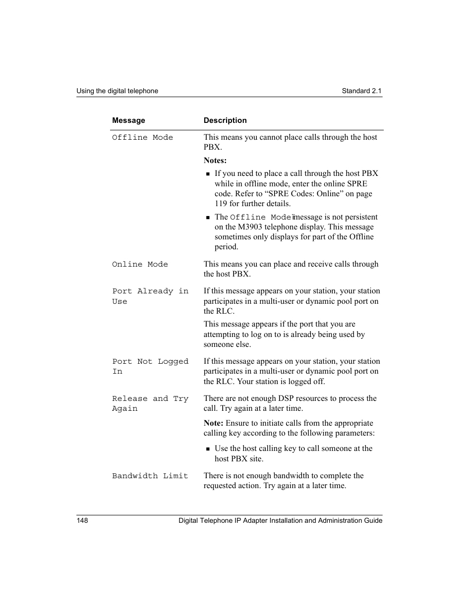 Nortel Networks M3310 User Manual | Page 148 / 264