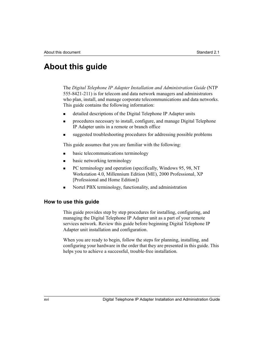 About this guide, How to use this guide | Nortel Networks M3310 User Manual | Page 16 / 264