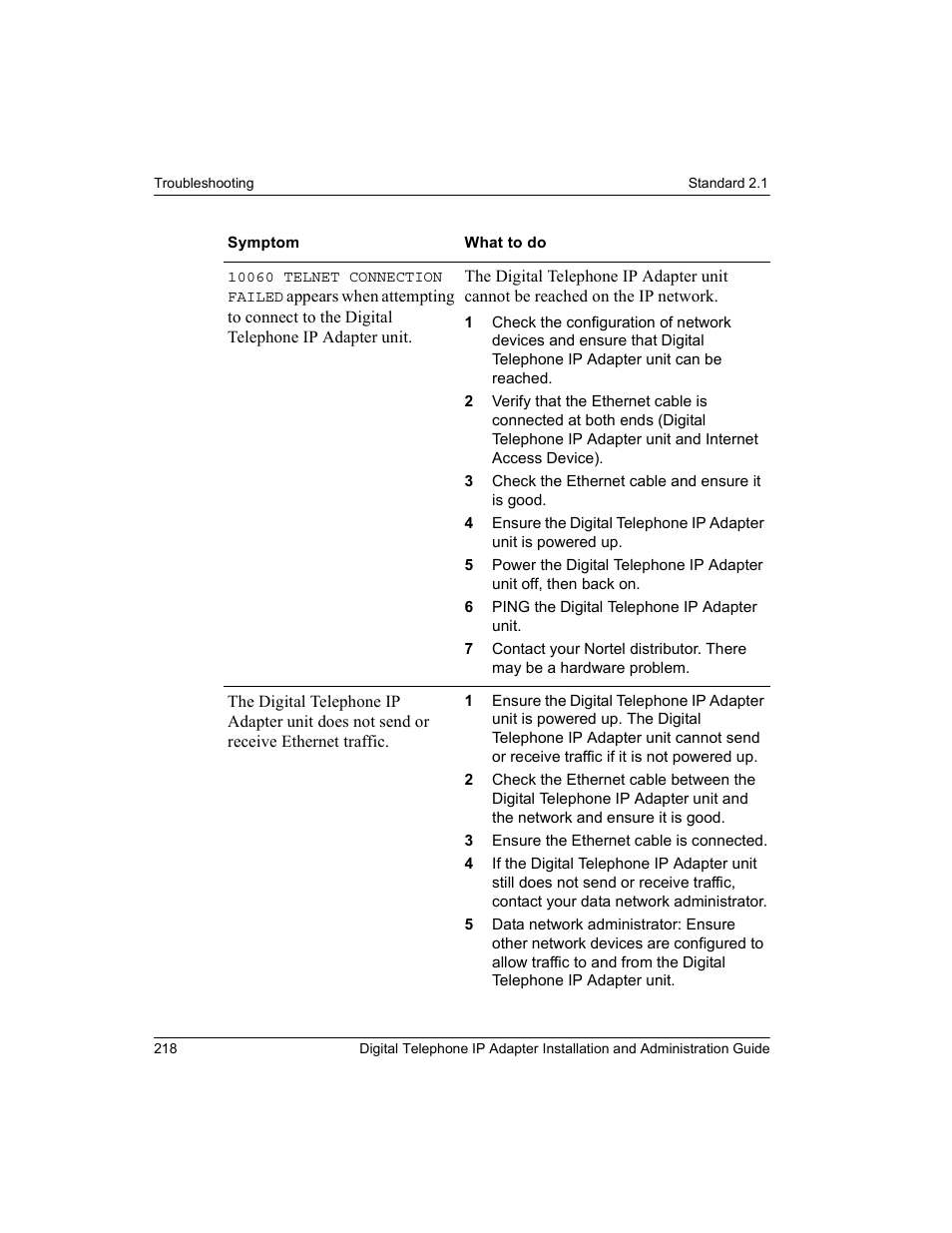 Nortel Networks M3310 User Manual | Page 218 / 264