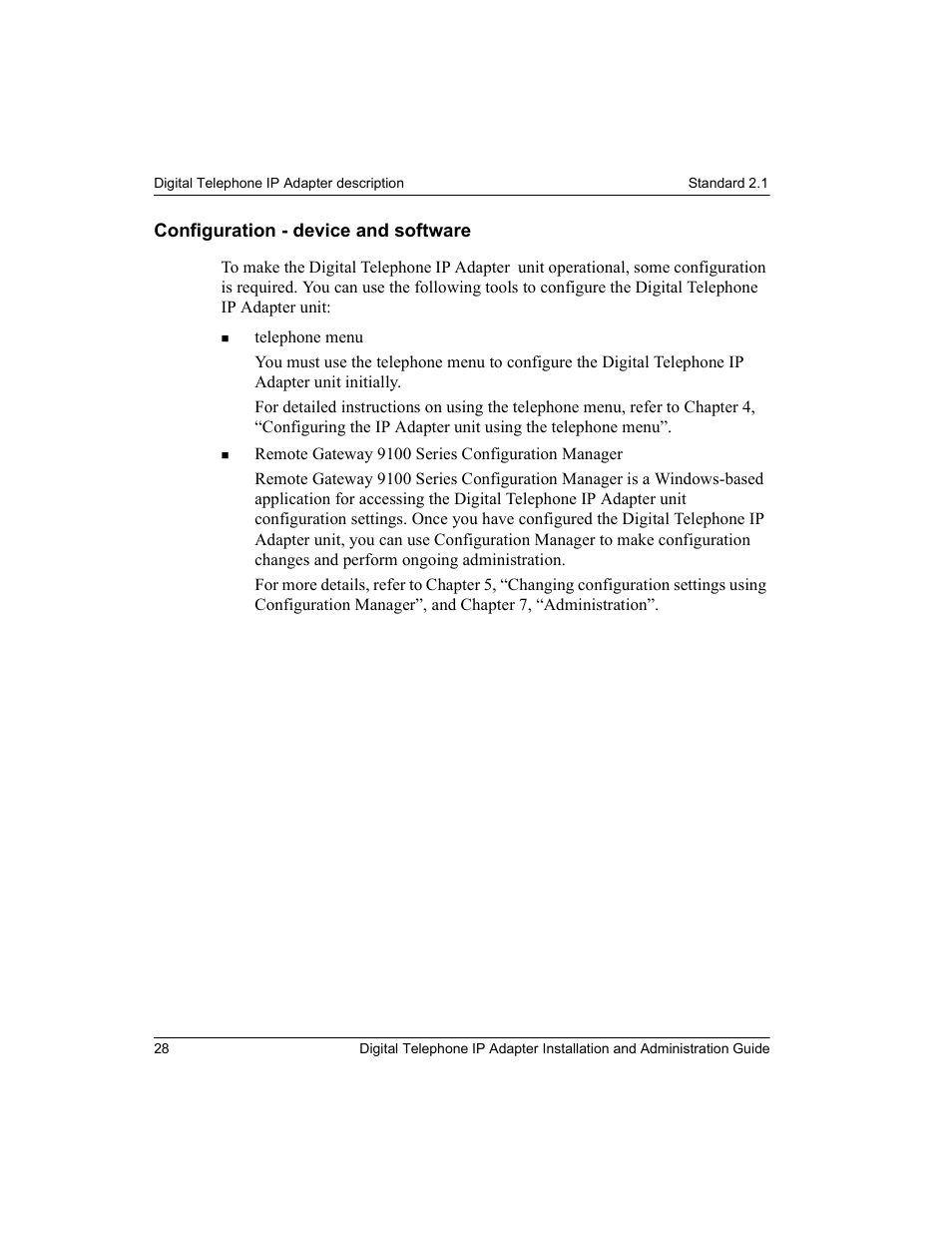 Configuration - device and software | Nortel Networks M3310 User Manual | Page 28 / 264