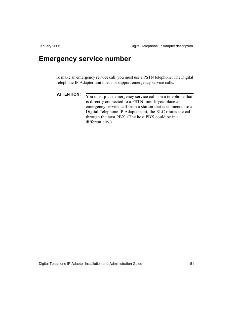 Emergency service number | Nortel Networks M3310 User Manual | Page 51 / 264