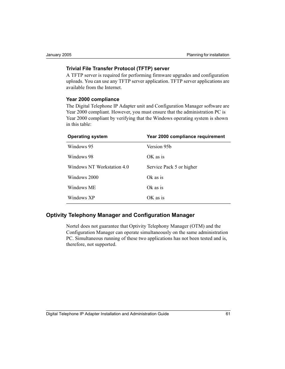 Nortel Networks M3310 User Manual | Page 61 / 264