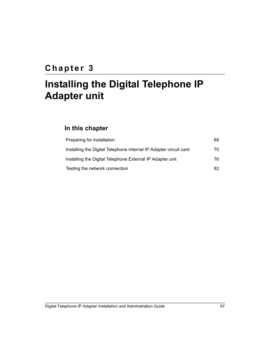 Installing the digital telephone ip adapter unit | Nortel Networks M3310 User Manual | Page 67 / 264