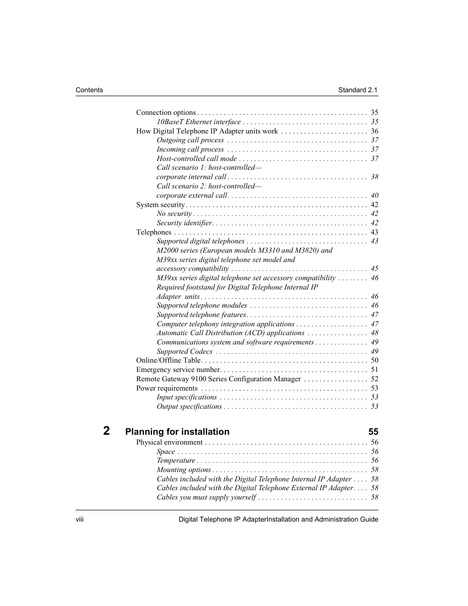 Nortel Networks M3310 User Manual | Page 8 / 264