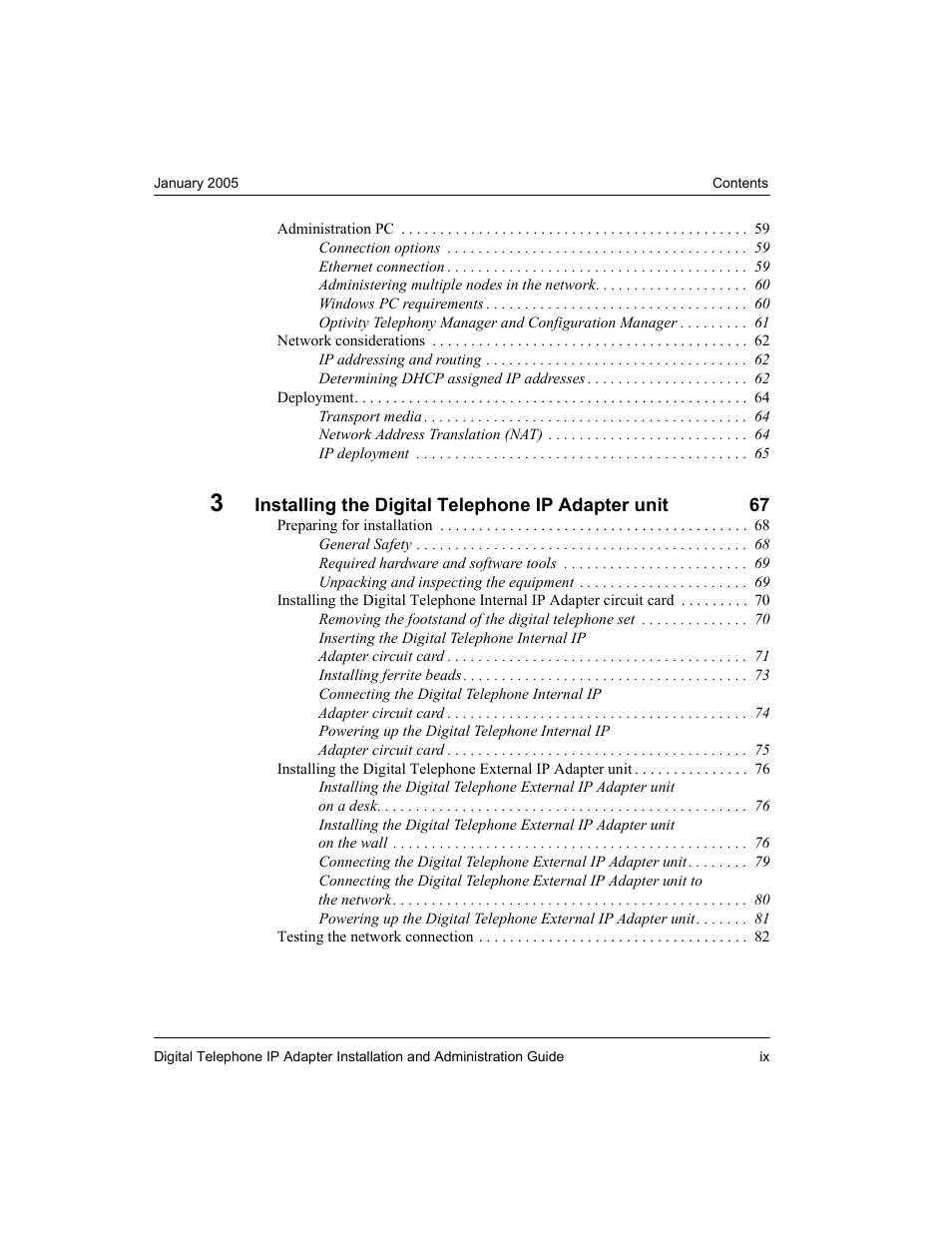 Nortel Networks M3310 User Manual | Page 9 / 264