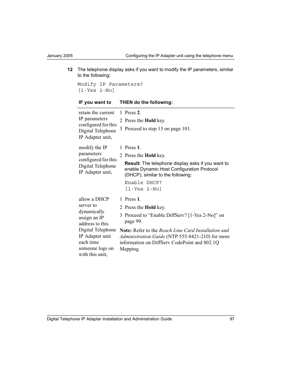 Nortel Networks M3310 User Manual | Page 97 / 264