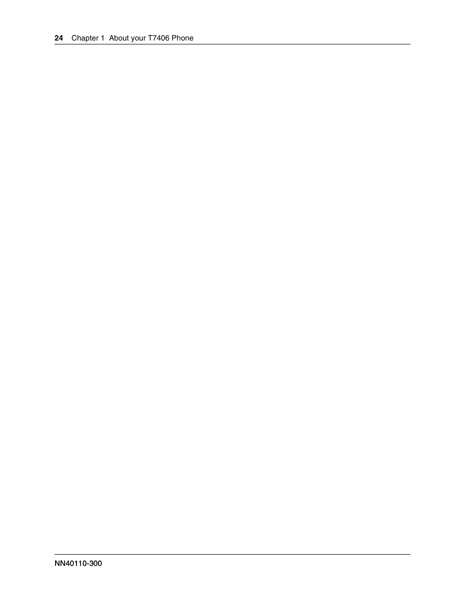 Nortel Networks T7406 User Manual | Page 24 / 47